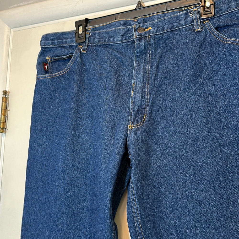 Union Line Straight Fit Dark Wash Cotton Blue Jeans 44x34 NWOT - Picture 4 of 11